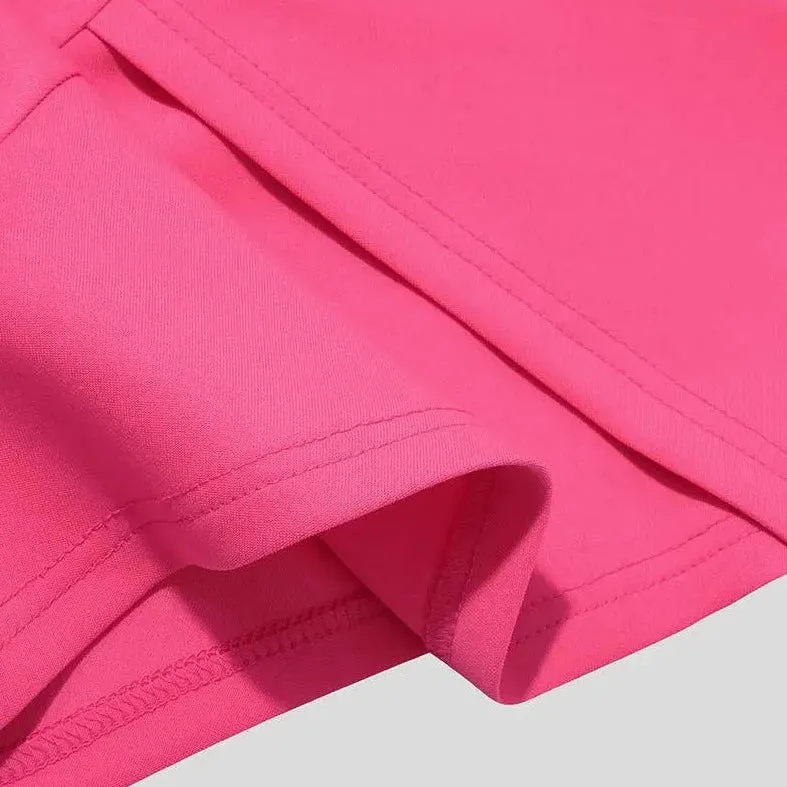 Gay Fashion Pink Turtleneck Crop Top