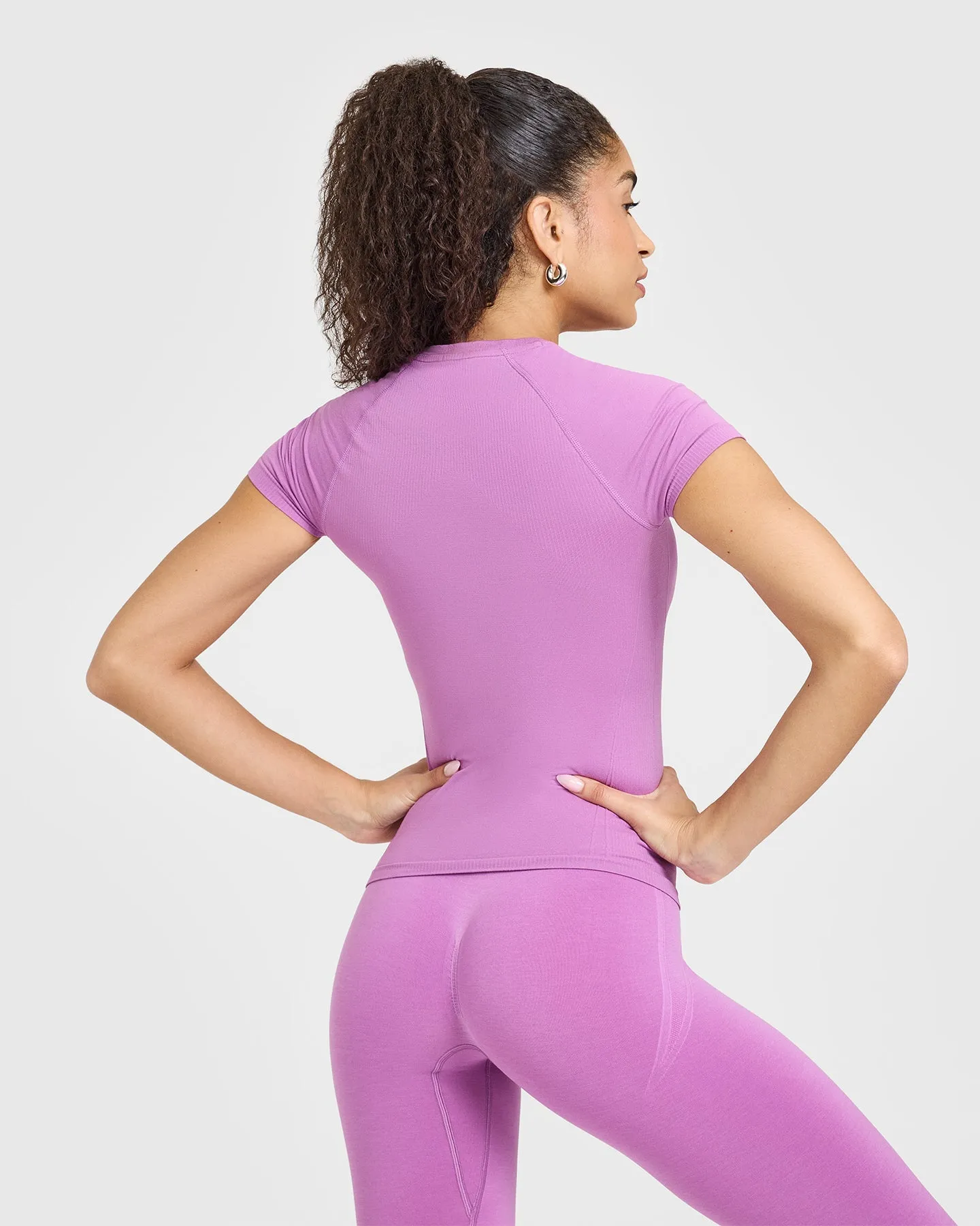 Go To Seamless Fitted Top | Orchid Purple