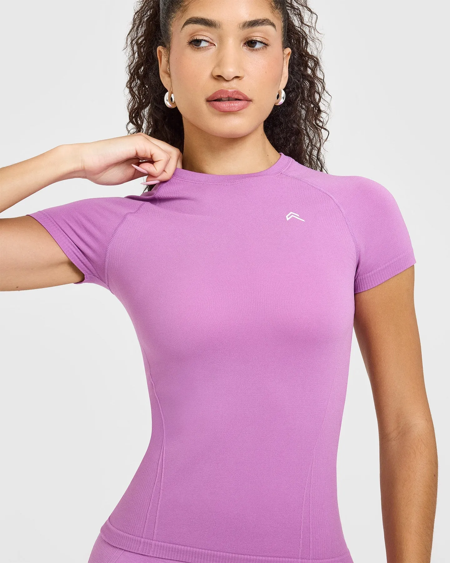 Go To Seamless Fitted Top | Orchid Purple