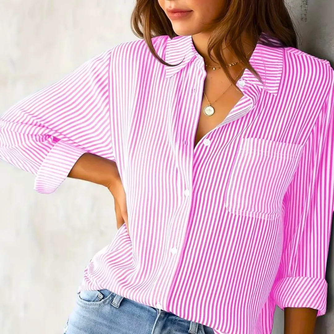 Hailey | Comfortable Classic Blouse with Buttons for Ladies