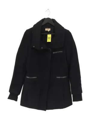 Helmut Lang Women's Coat S Black Wool with Polyamide