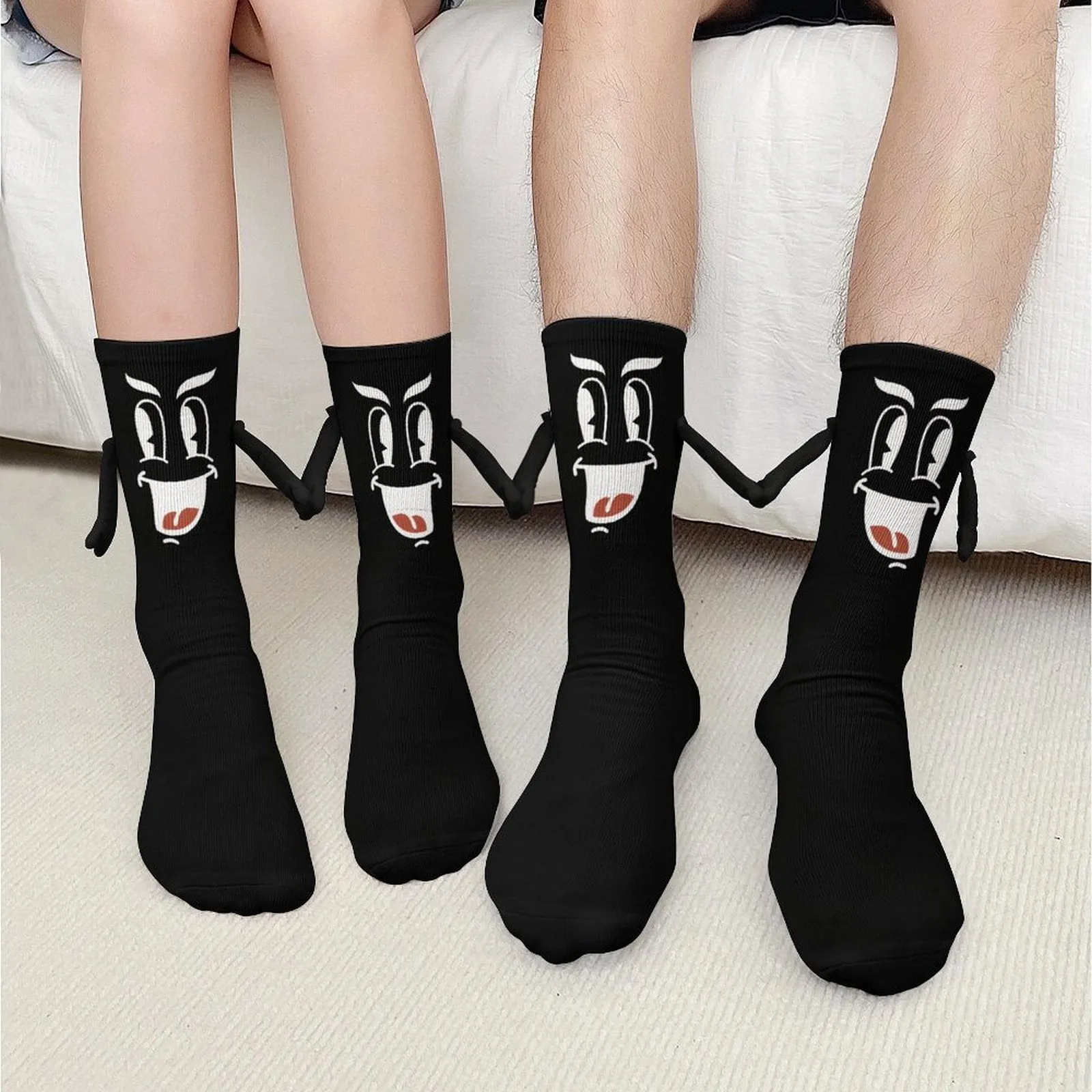 Hey Buddy - Magnetic Holding Hands Funny Socks