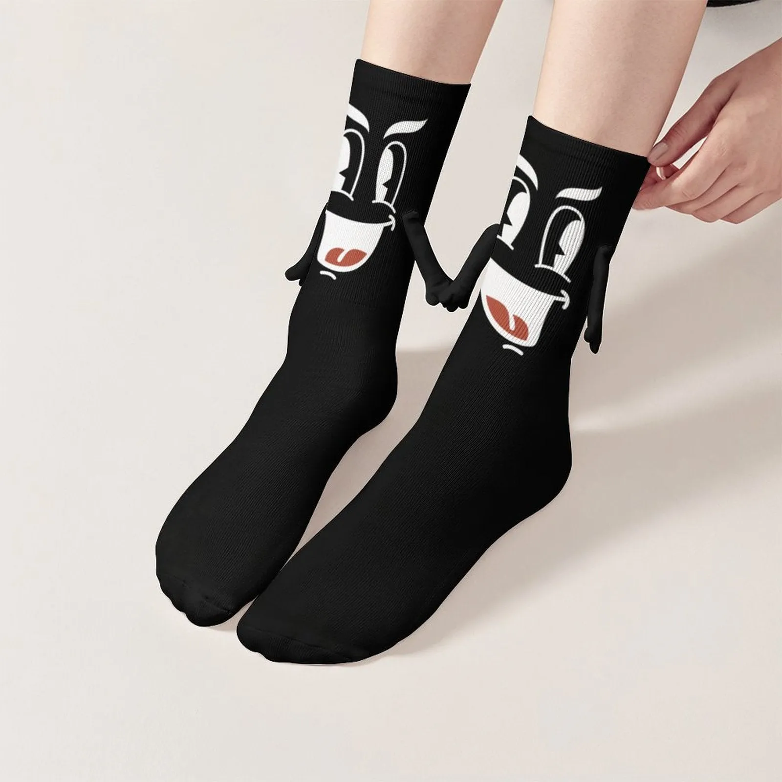 Hey Buddy - Magnetic Holding Hands Funny Socks