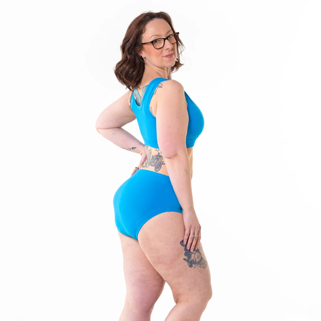 High Rise Briefs - Lagoon