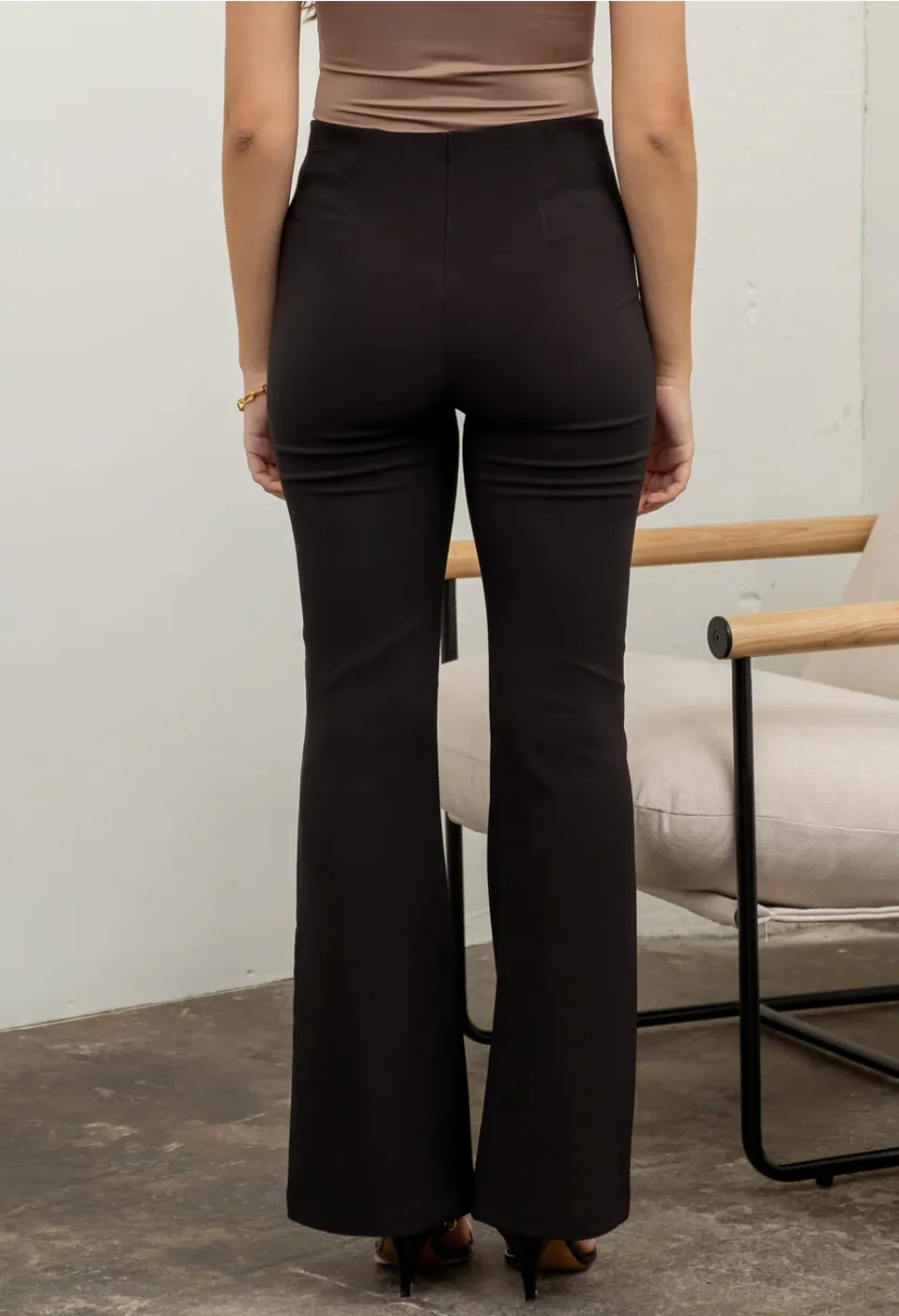 High Waist Bell Bottom Pants