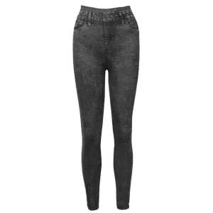 High Waist Blue Jeans Women Leggings