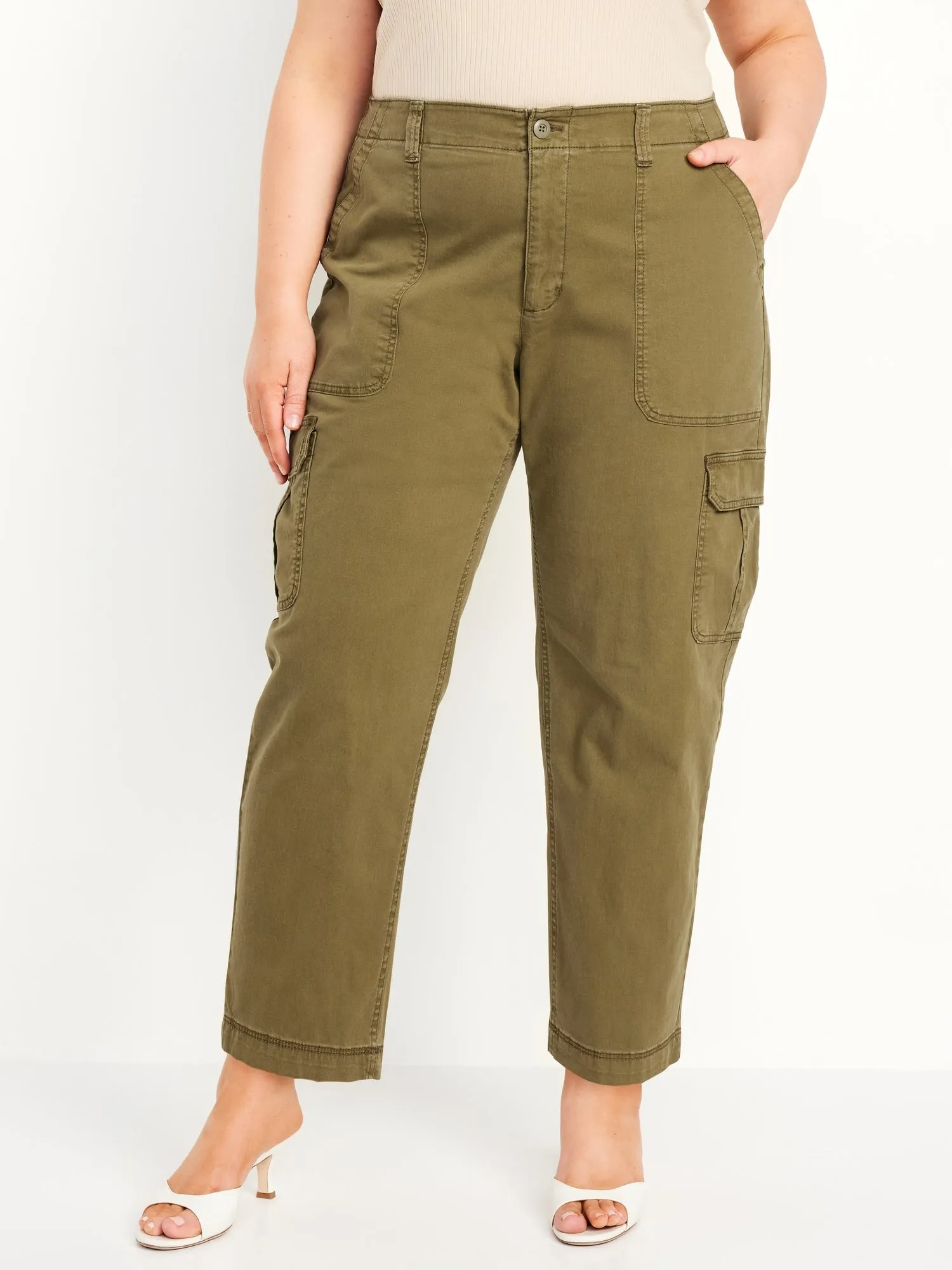 High-Waisted OGC Chino Cargo Pants