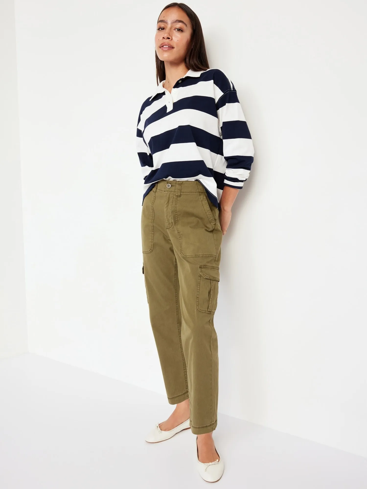 High-Waisted OGC Chino Cargo Pants