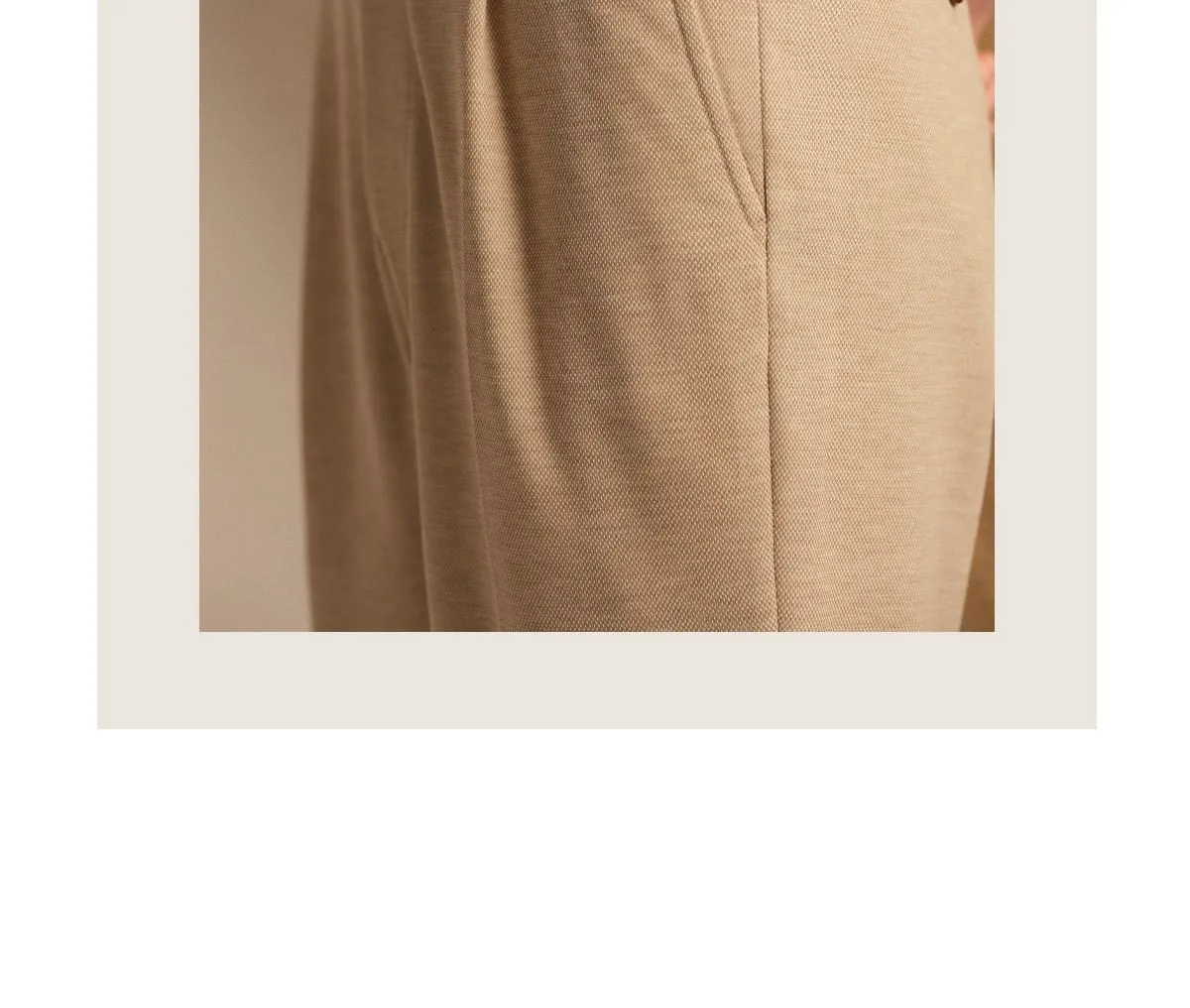 High-Waisted Pleat Trousers