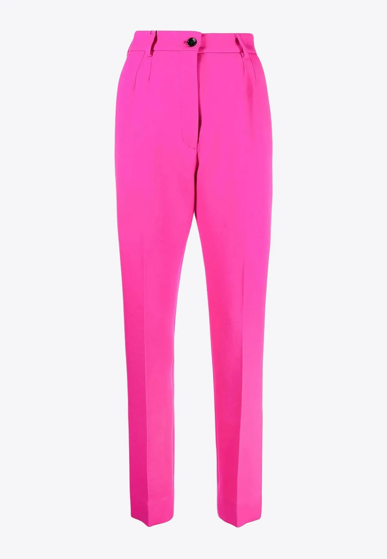 High-Waisted Tailored Pants with Slits
