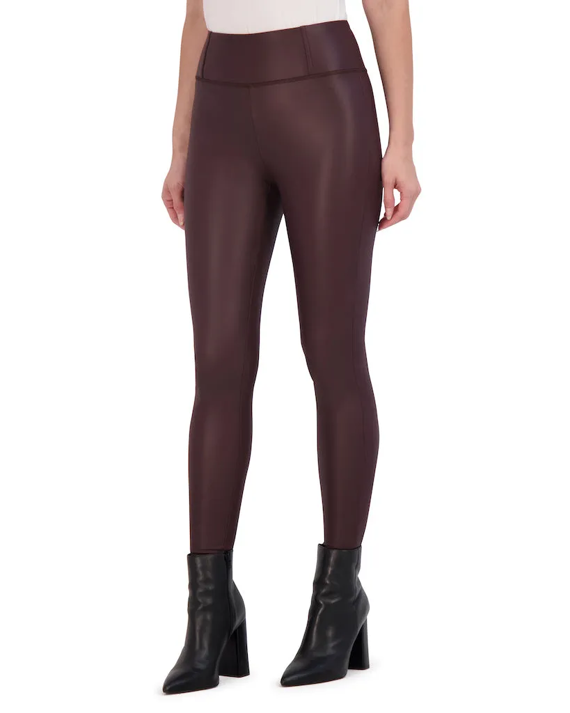 High Waisted Vegan Leather Legging