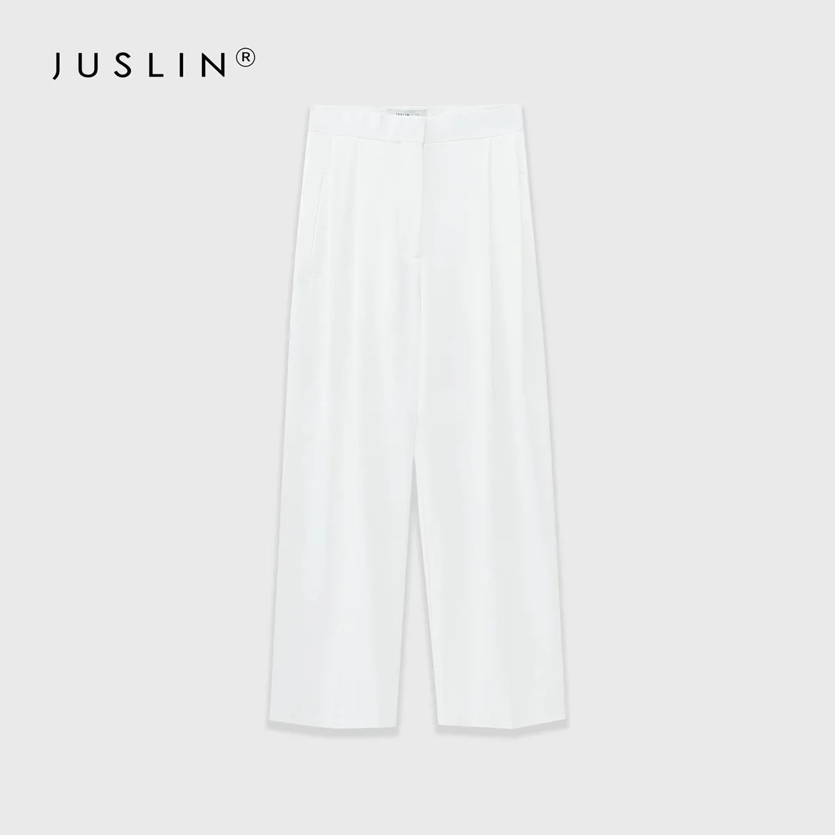 High-Waisted Wide-Leg Trousers