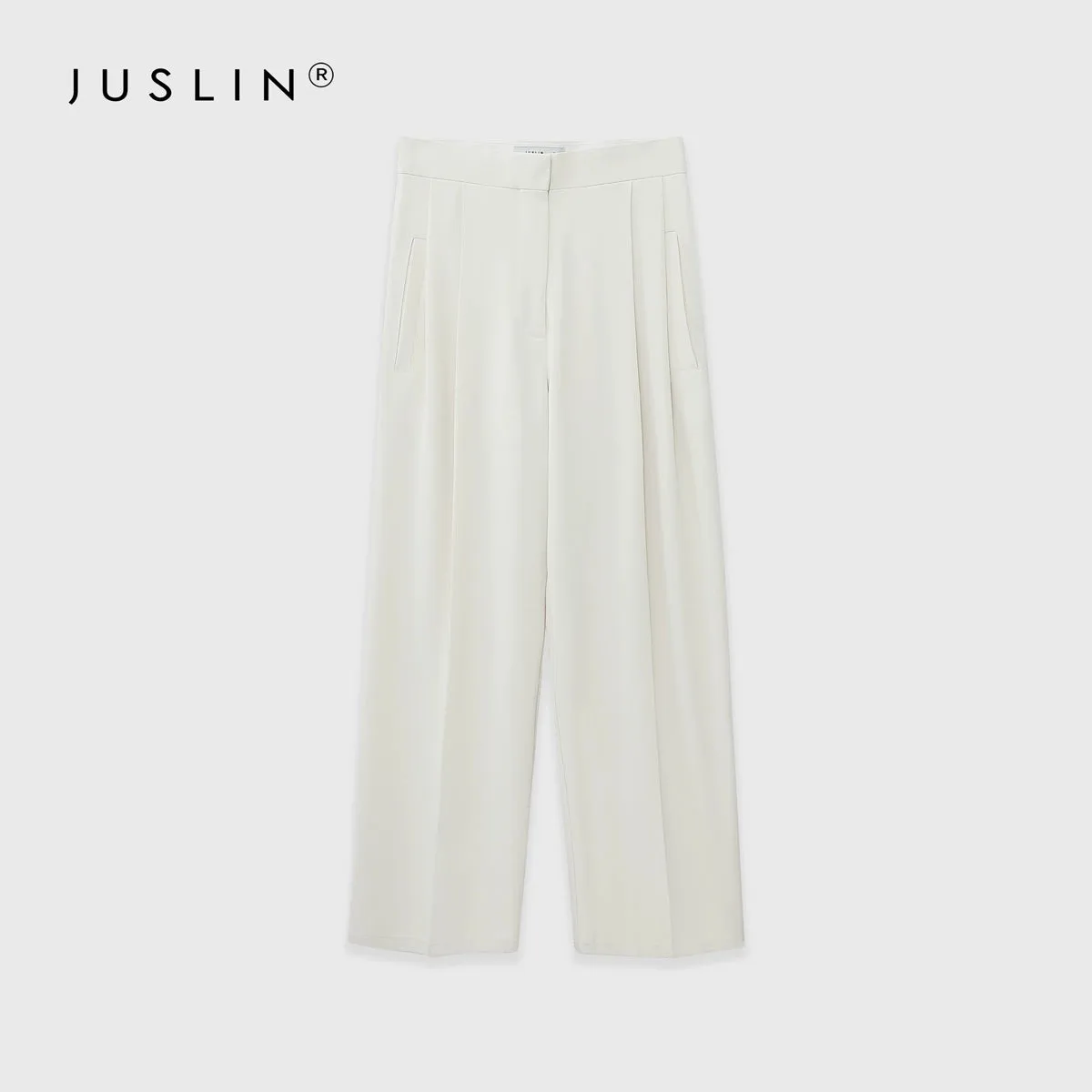 High-Waisted Wide-Leg Trousers