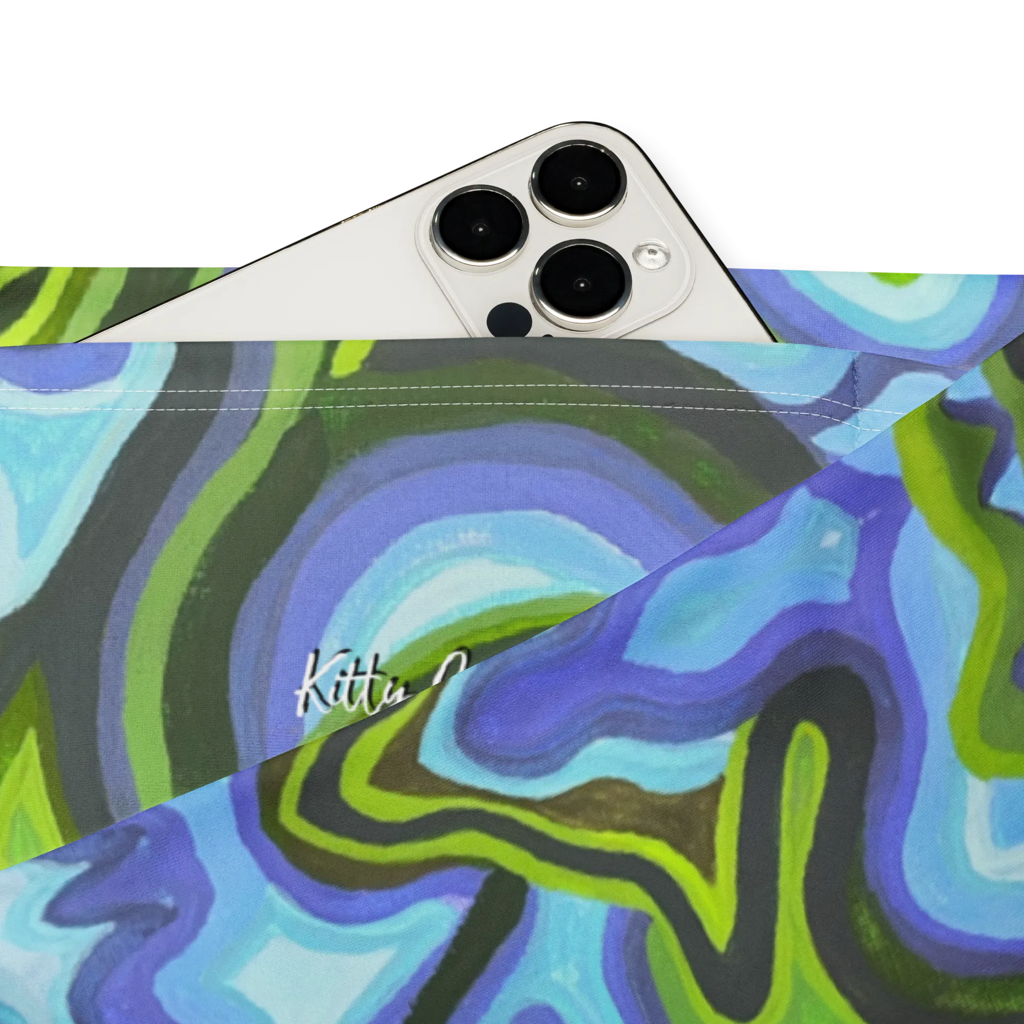 High Waisted Yoga Pants ( Internal Pocket)- "Gaia" Design