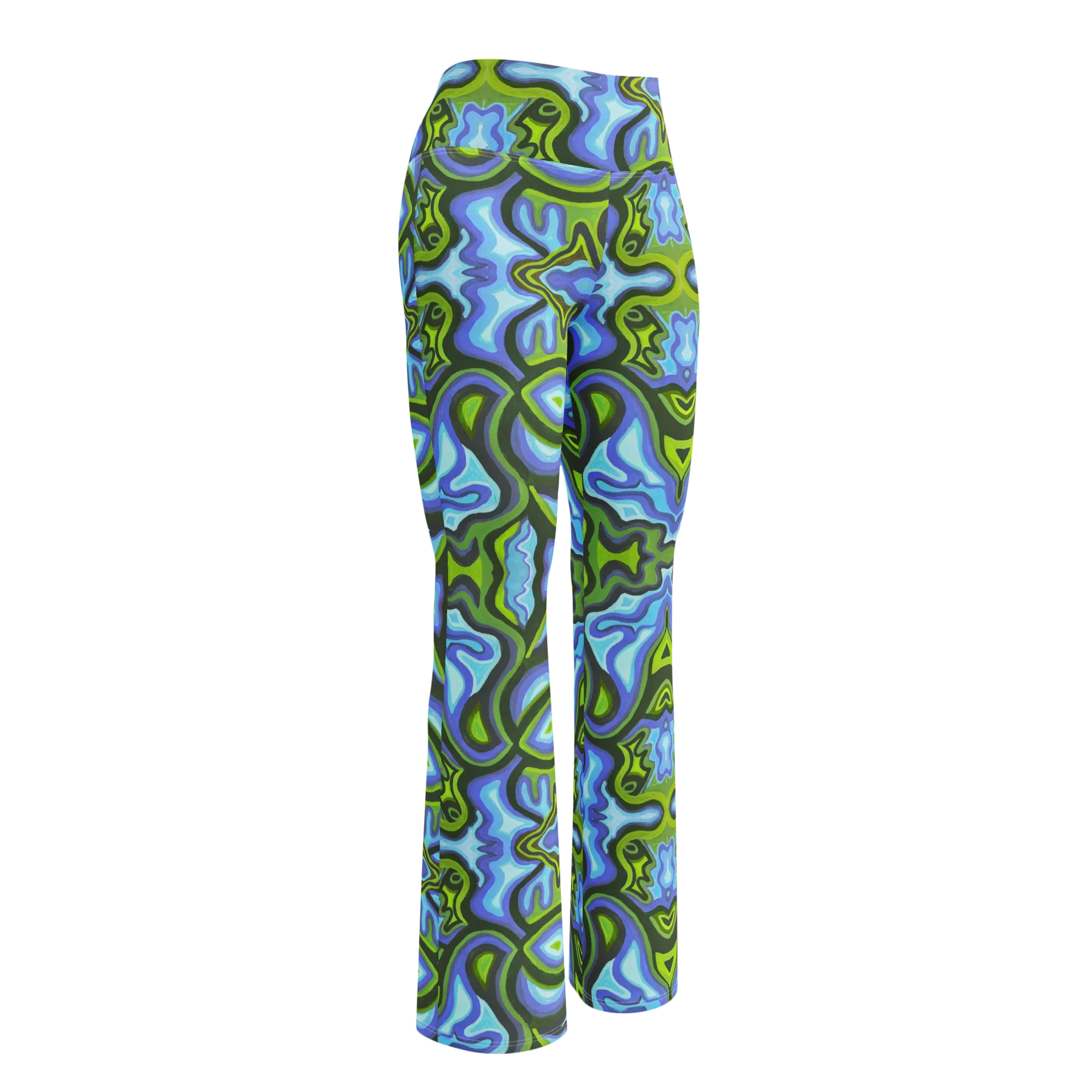 High Waisted Yoga Pants ( Internal Pocket)- "Gaia" Design