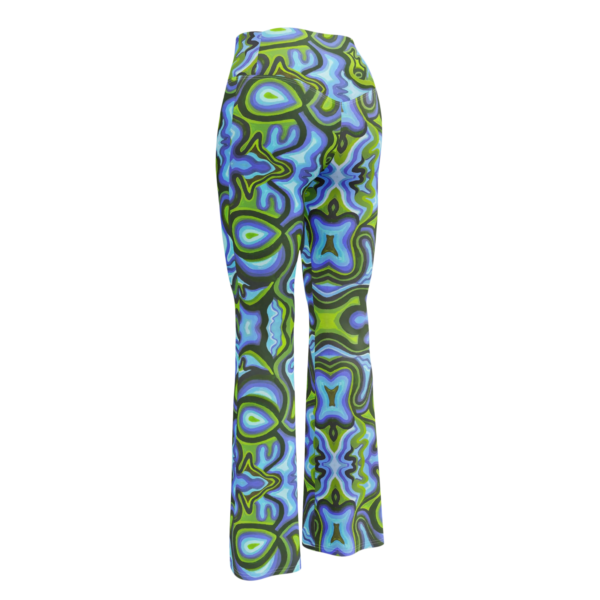 High Waisted Yoga Pants ( Internal Pocket)- "Gaia" Design