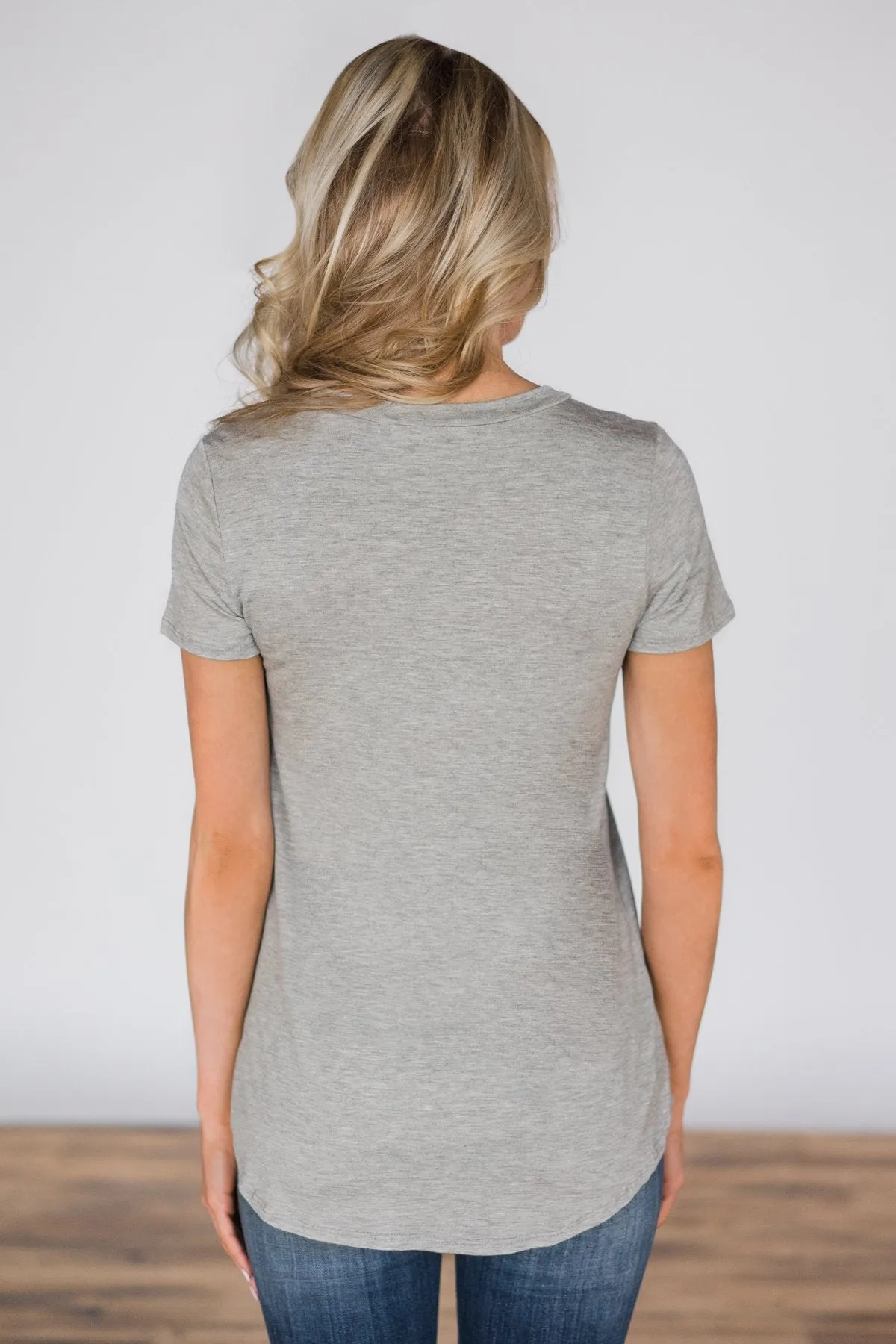 Home Grown Grey Top