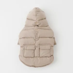 hooded down jacket - low stock