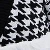Houndstooth Fringe Detail Cardigan