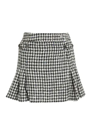 Houndstooth mini skirt