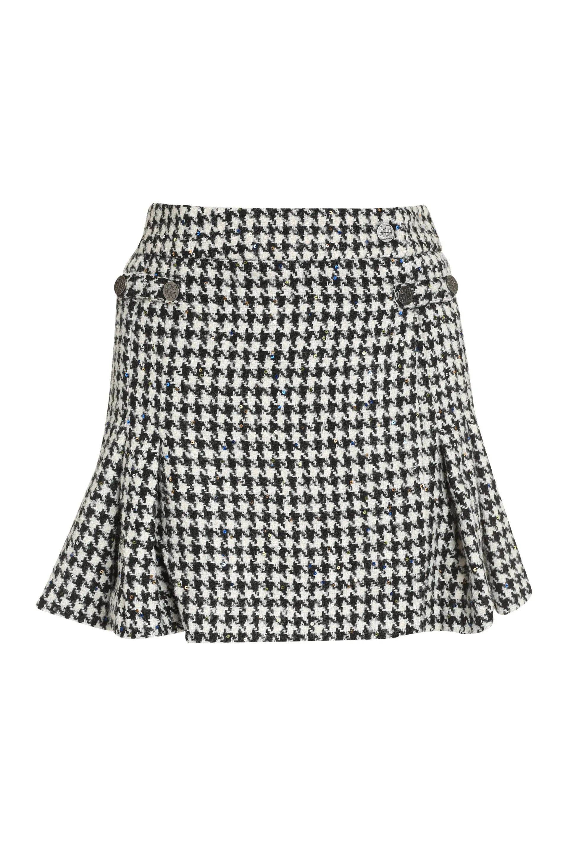 Houndstooth mini skirt