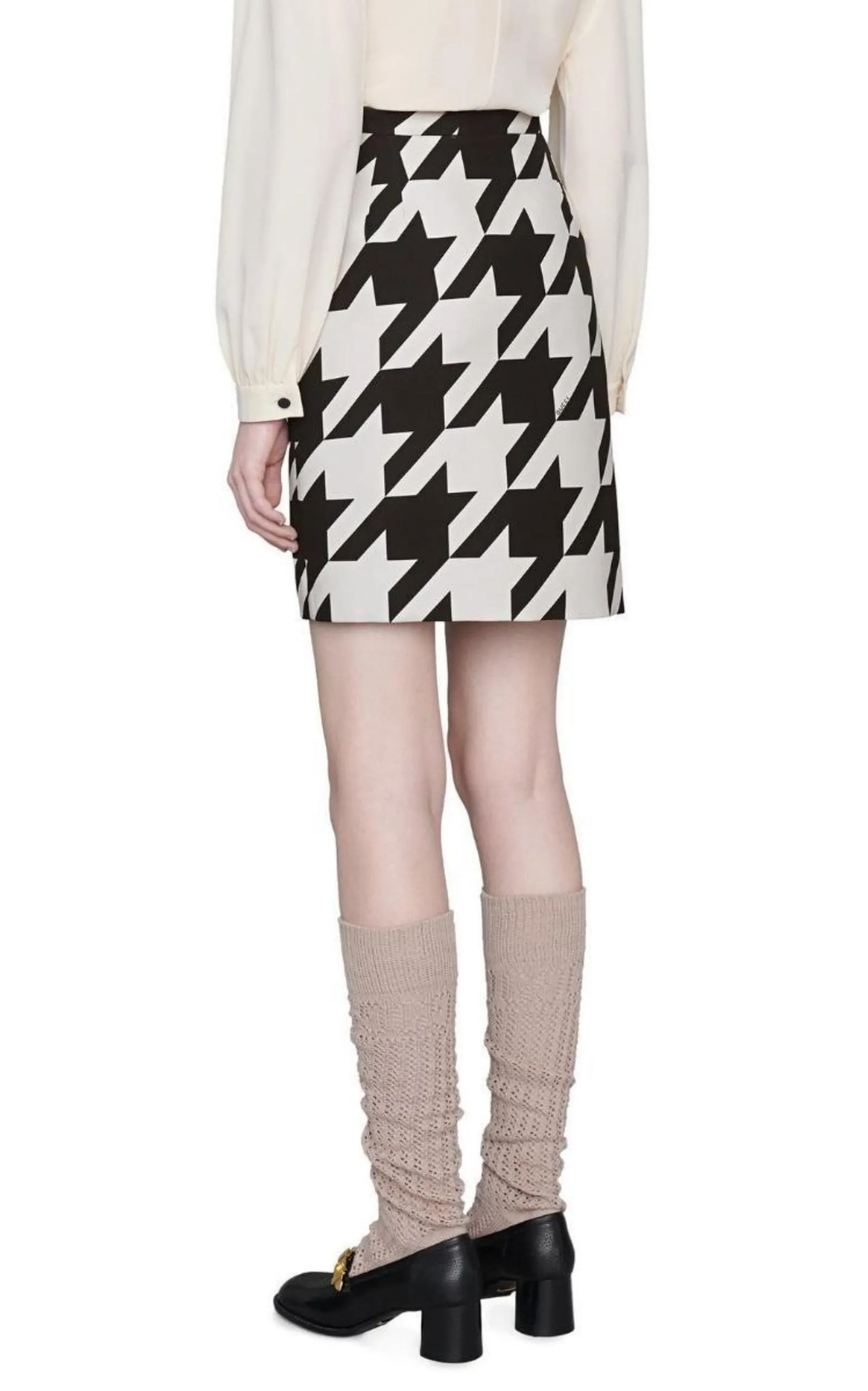 Houndstooth Mini Skirt