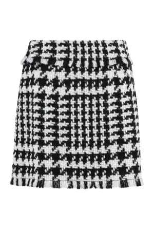 Houndstooth mini skirt
