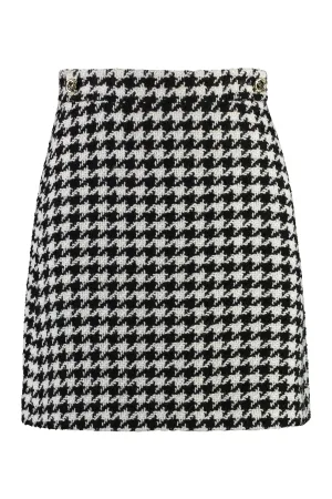 Houndstooth mini skirt