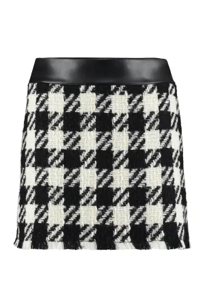 Houndstooth mini skirt