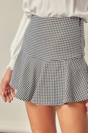 HOUNDSTOOTH MINI SKORT