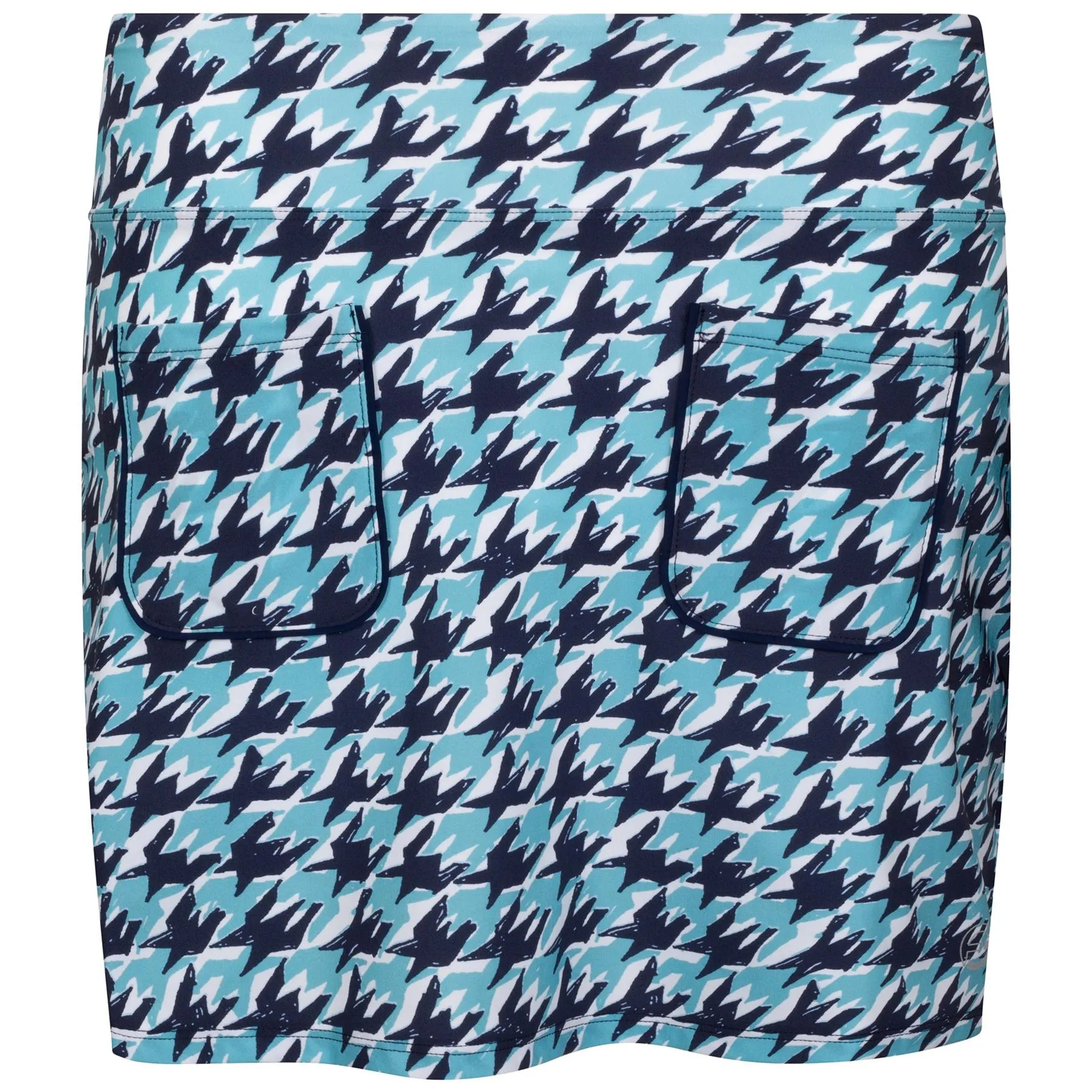 Houndstooth Skirt Blue