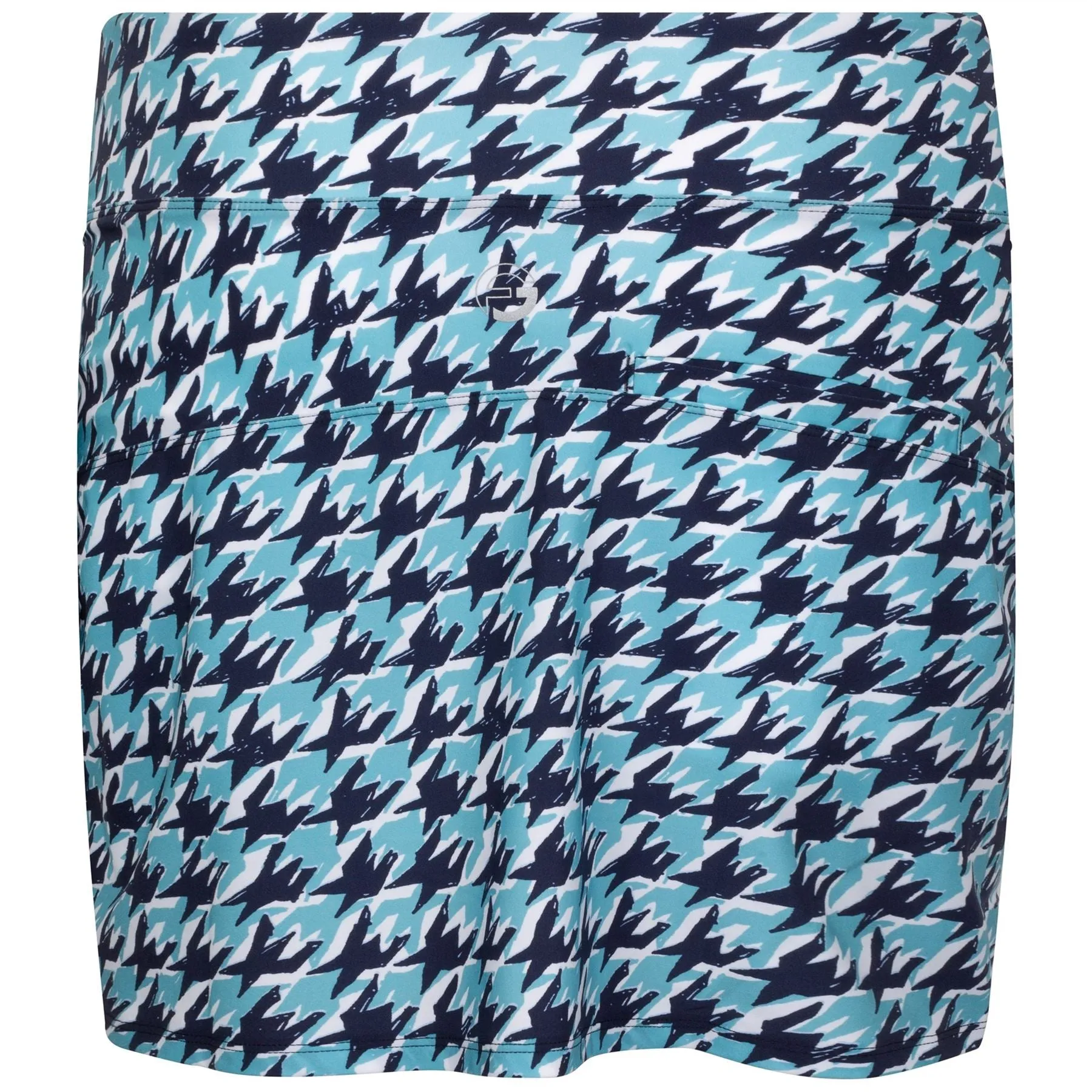 Houndstooth Skirt Blue