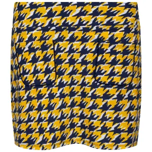 Houndstooth Skirt Yellow