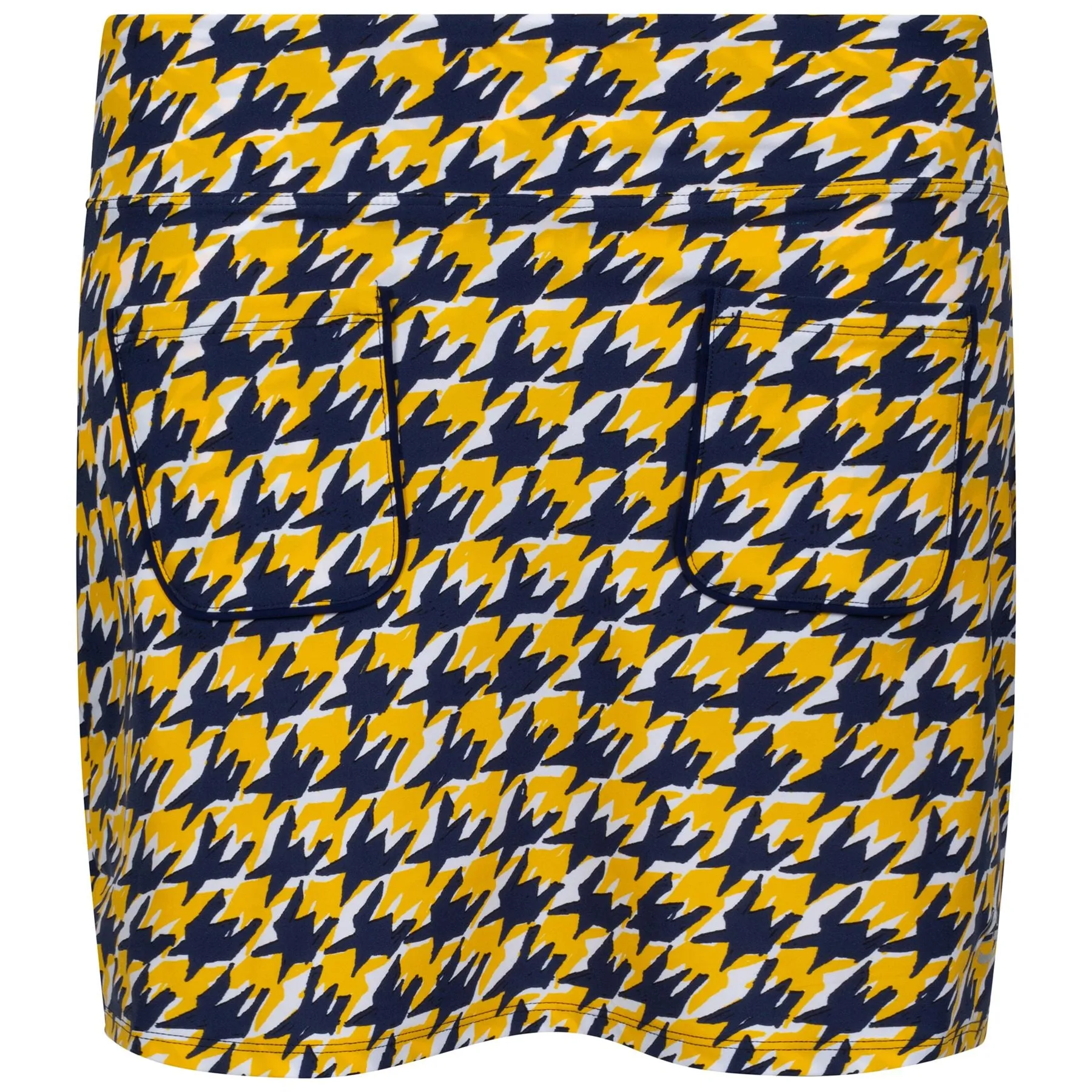Houndstooth Skirt Yellow