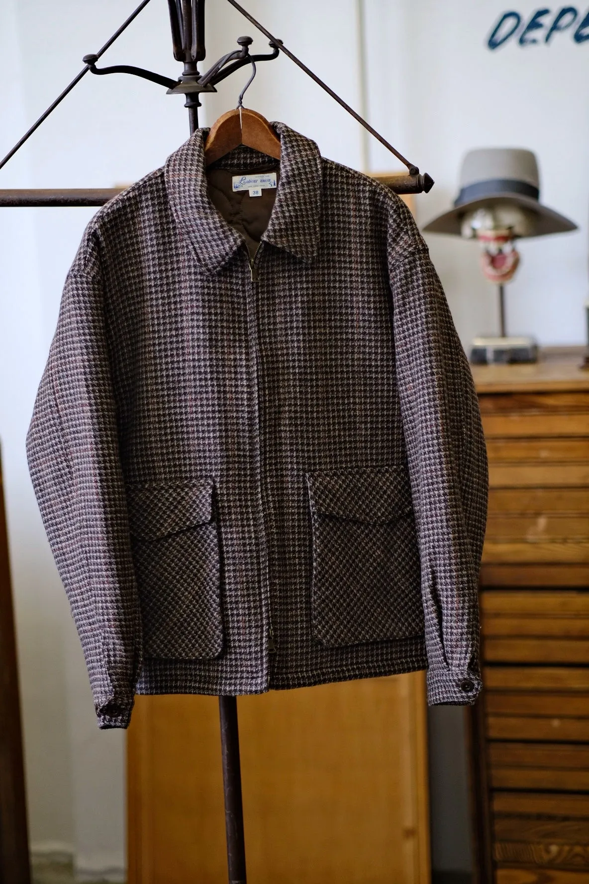 Houndstooth Tweed Jacket