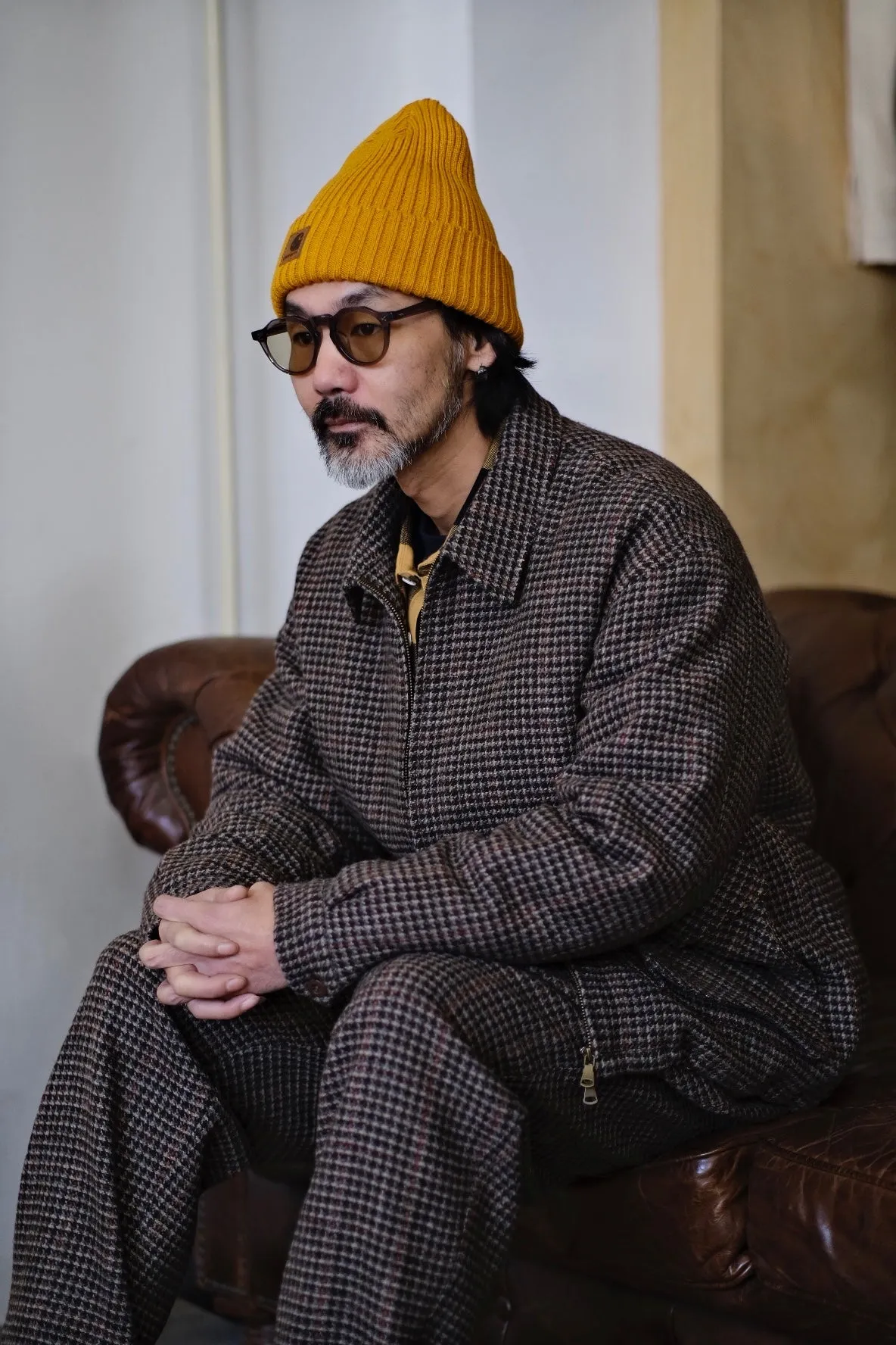 Houndstooth Tweed Jacket