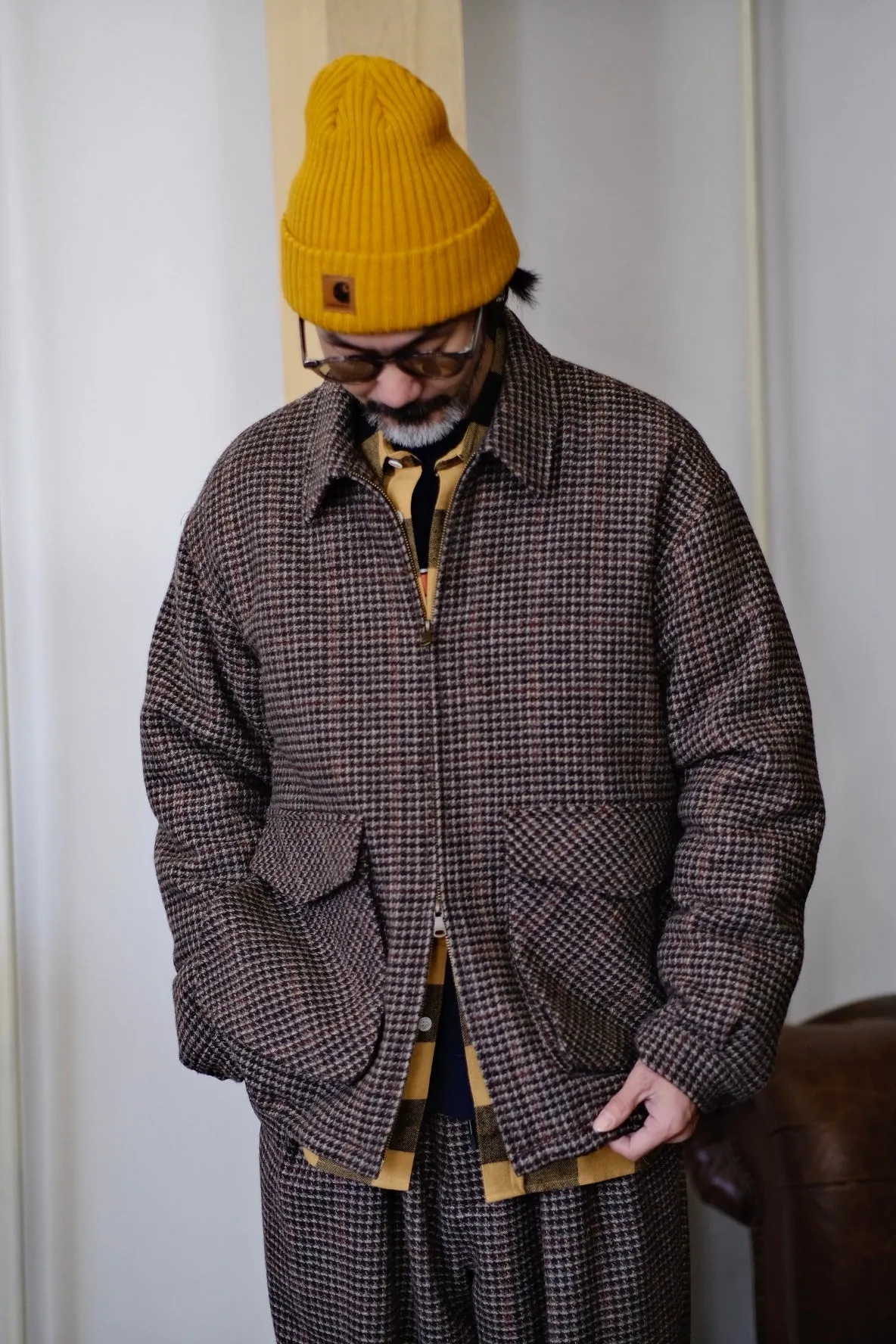 Houndstooth Tweed Jacket