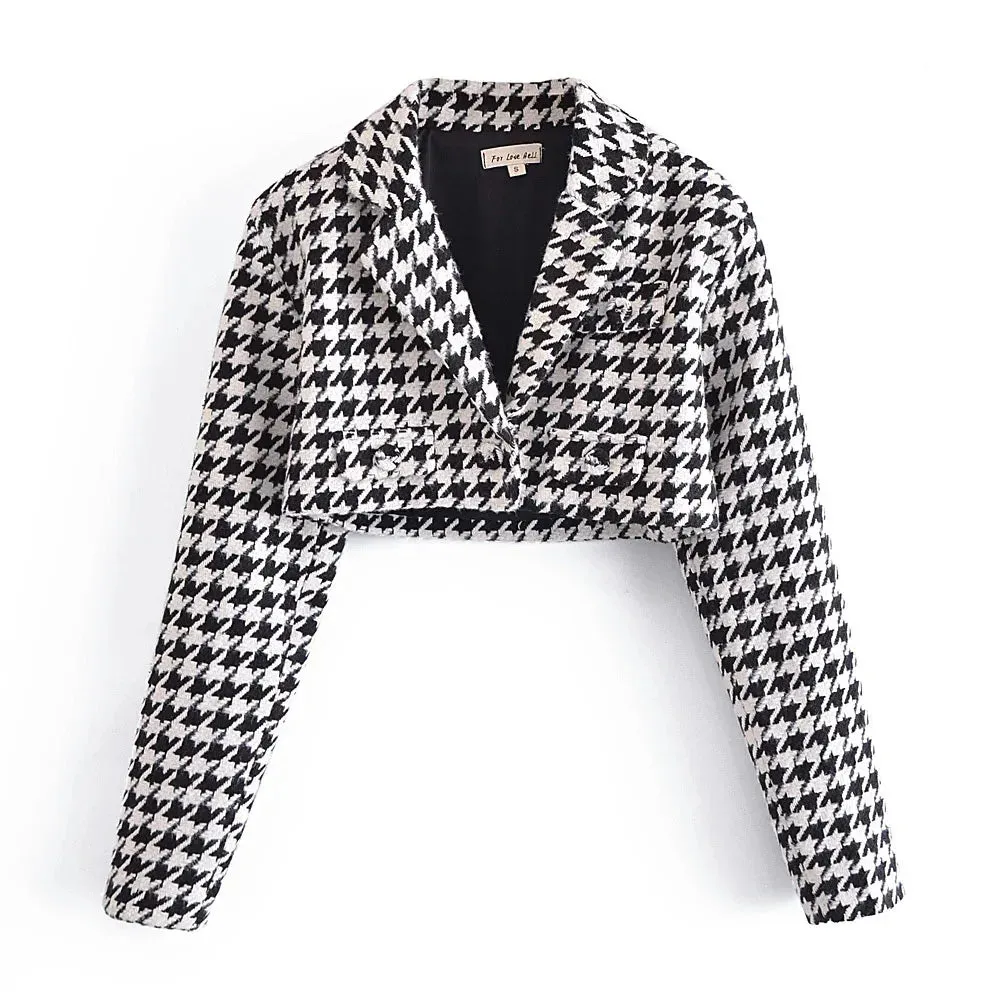 Houndstooth Two-piece Set | Dreamofthe90s