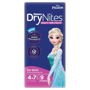Huggies DryNites Girls 4-7 Years 9 Pack
