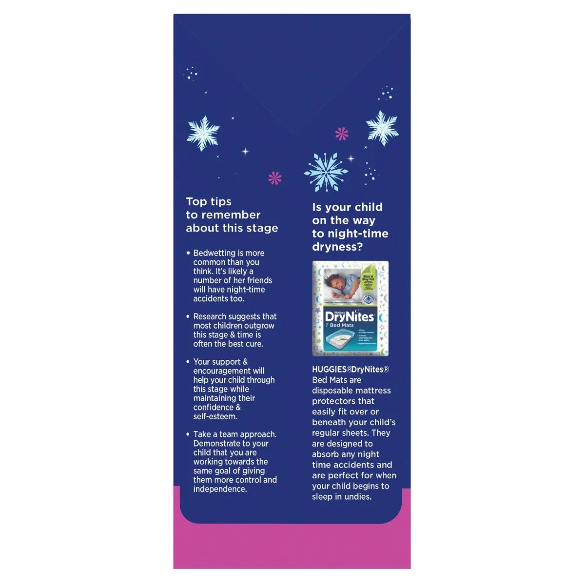Huggies DryNites Girls 4-7 Years 9 Pack