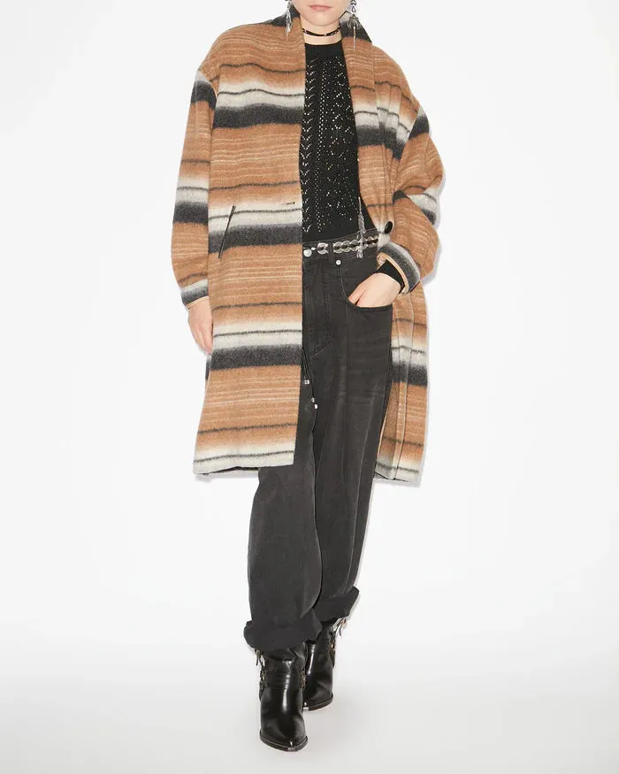 Isabel Marant Daby Coat in Camel