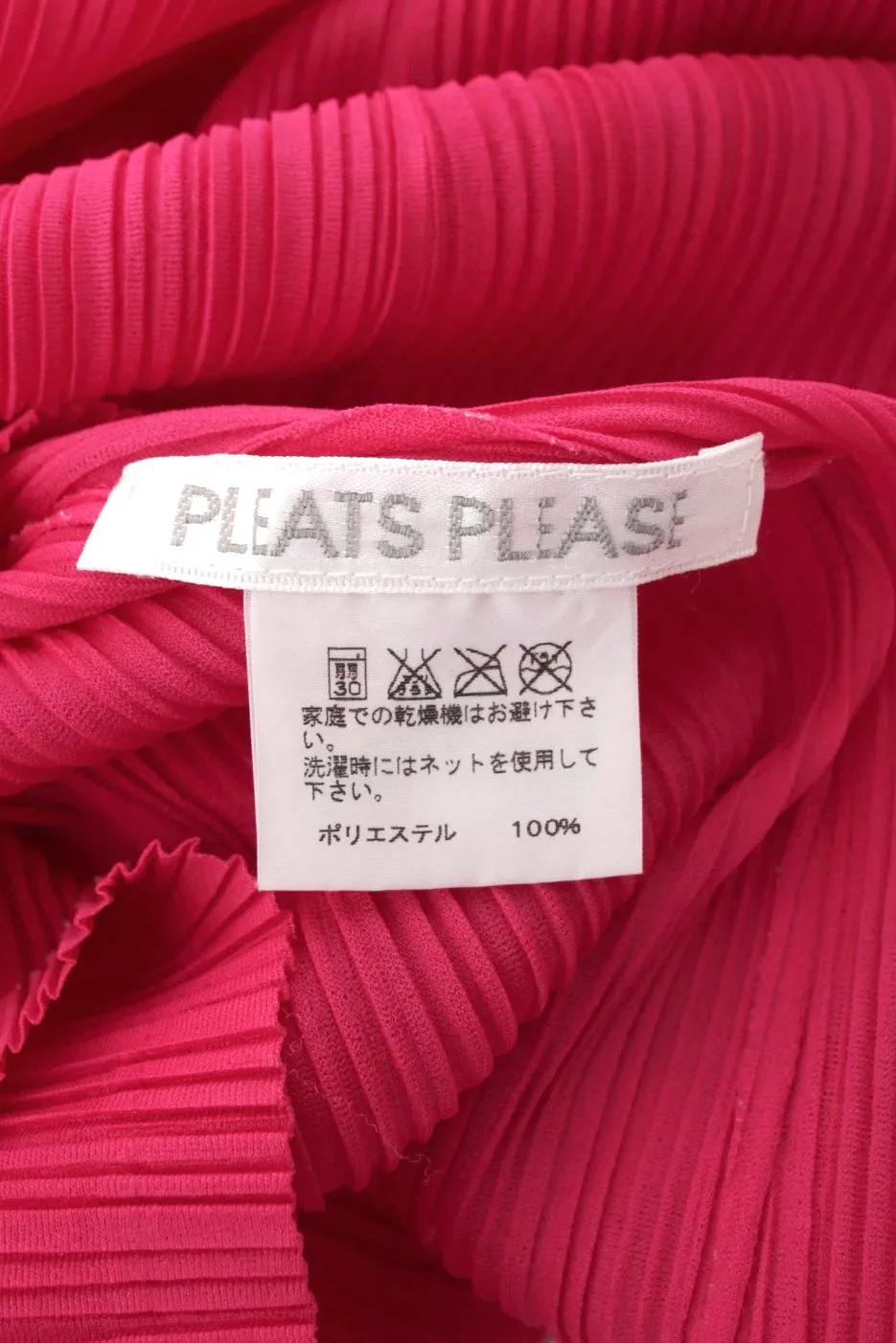 Issey Miyake Pleats Please Pink Origami Top