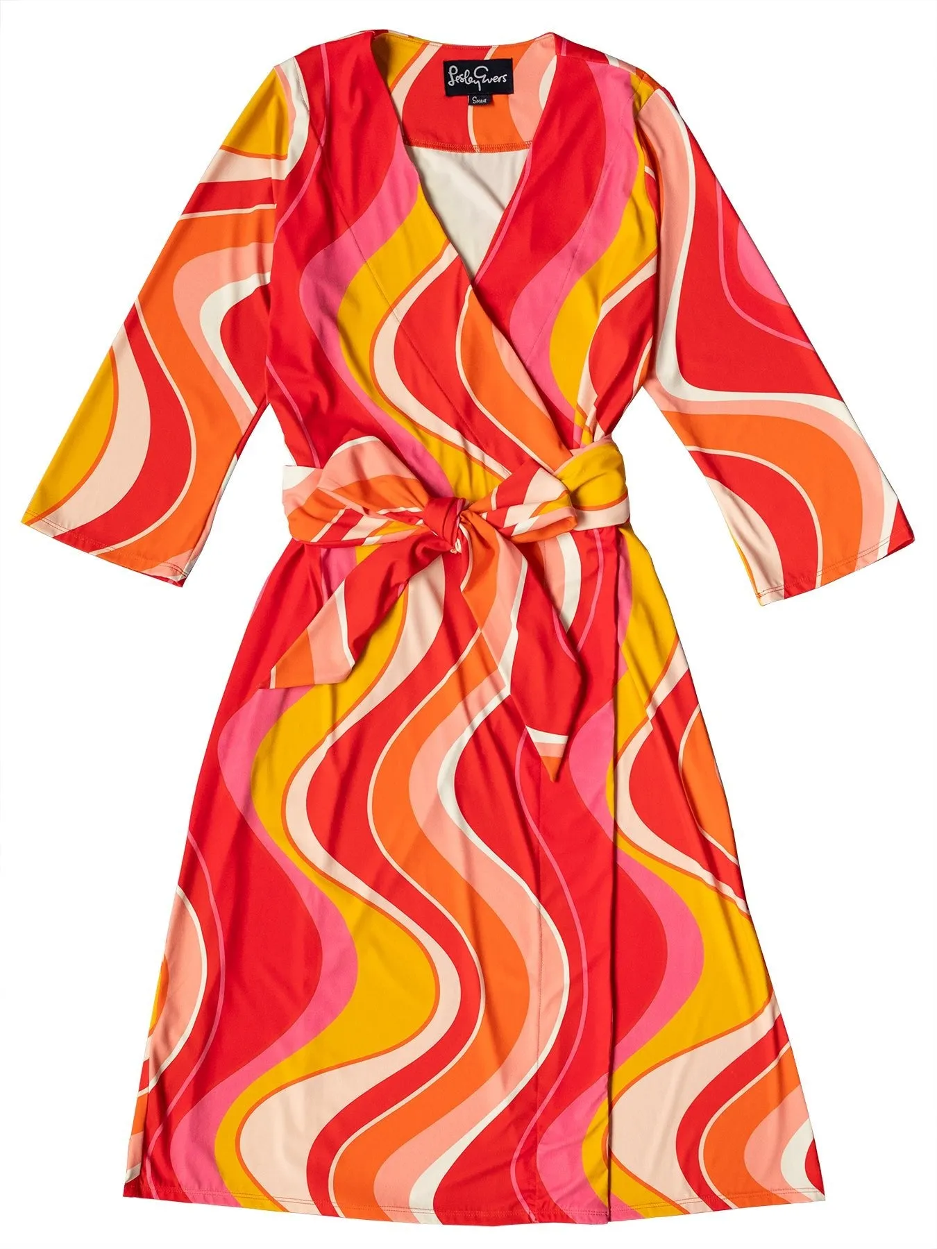 JACKIE wrap dress Wave Pink