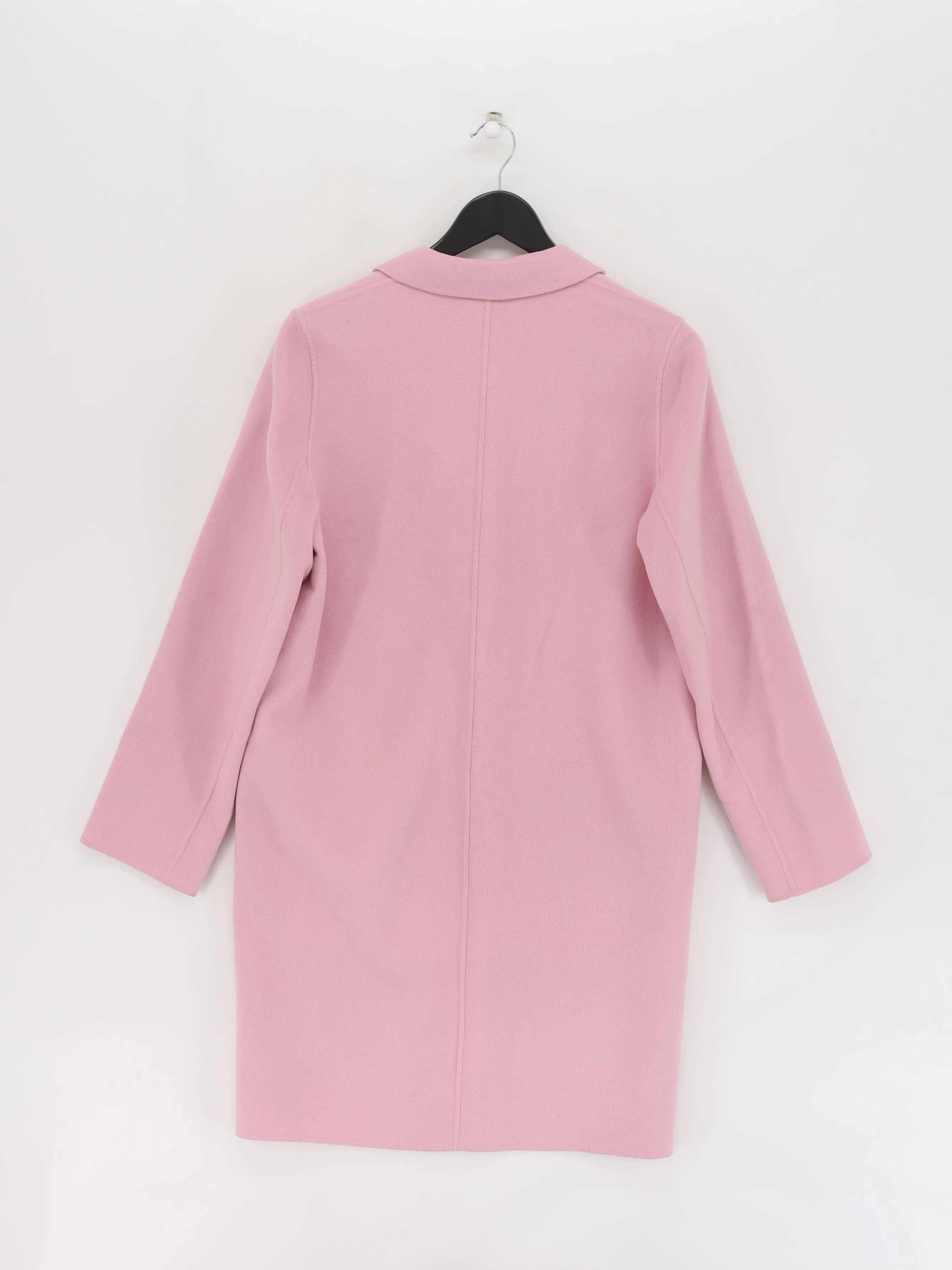Jigsaw Women's Coat S Pink Wool with Viscose