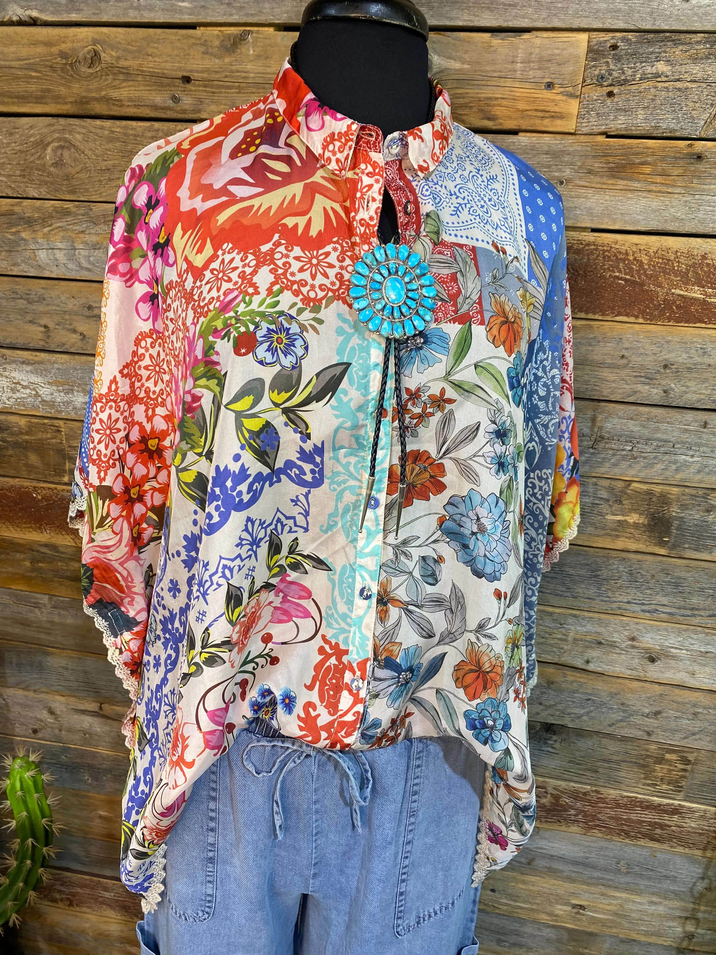 Johnny Was Tango Calliope Button Up