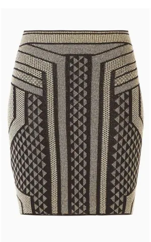 Josa Metallic Pencil Skirt