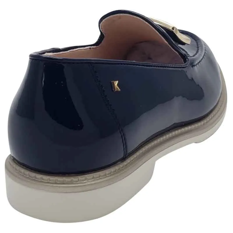 Kate Appleby Navy Patent Loafer - Croxton