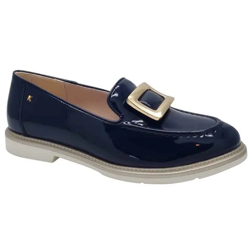 Kate Appleby Navy Patent Loafer - Croxton