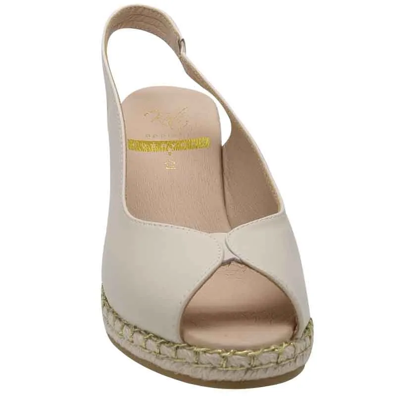 Kate Appleby Nude Wedge Sandal - Tregele