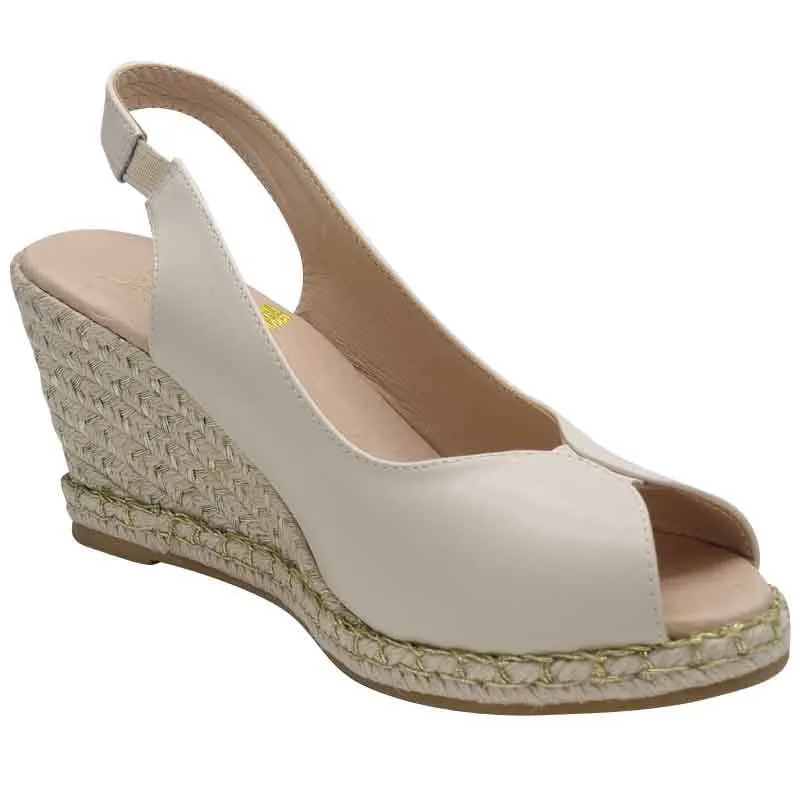 Kate Appleby Nude Wedge Sandal - Tregele